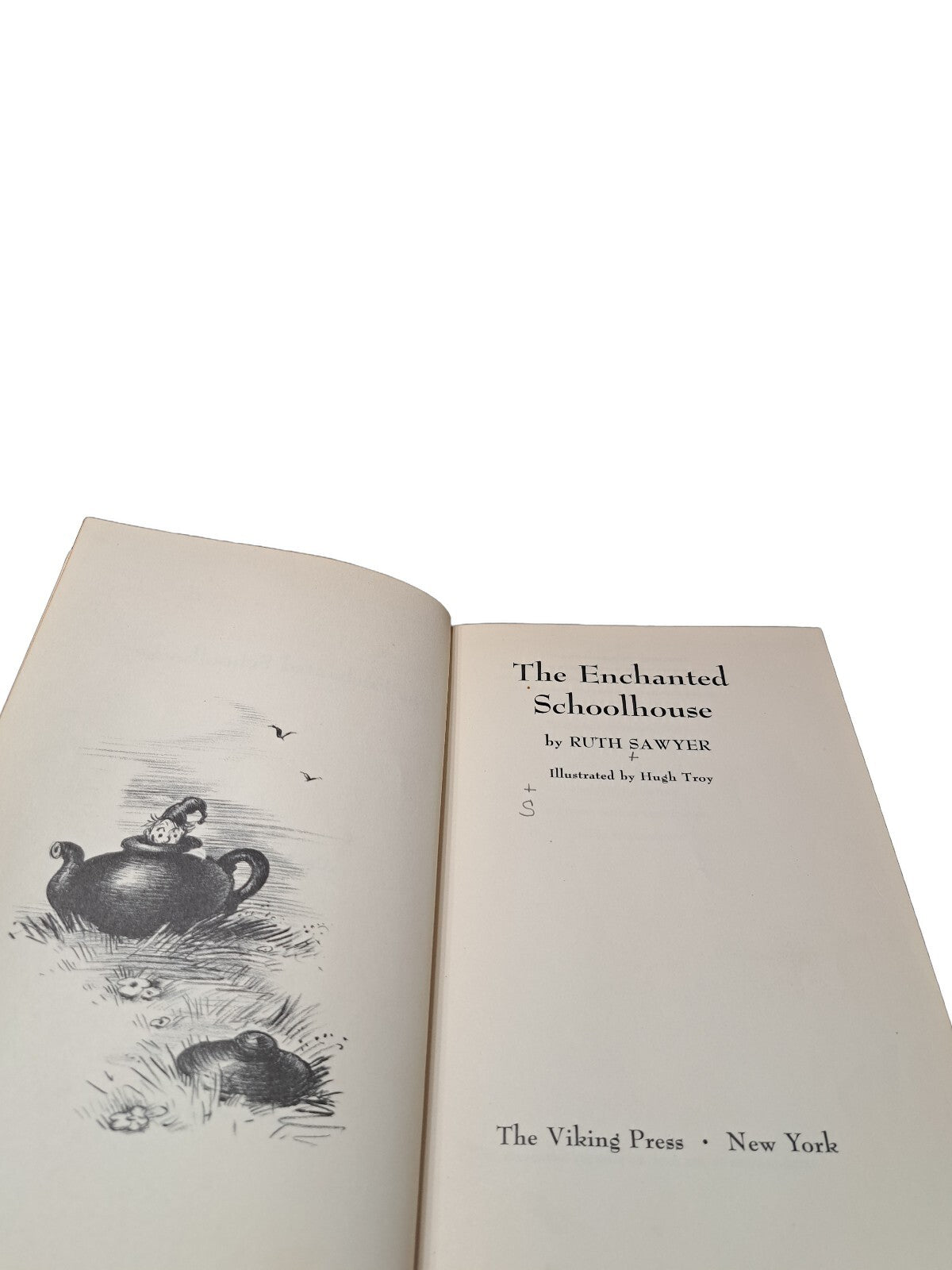 Vintage 1958 The Enchanted Schoolhouse book by Ruth Sawyer