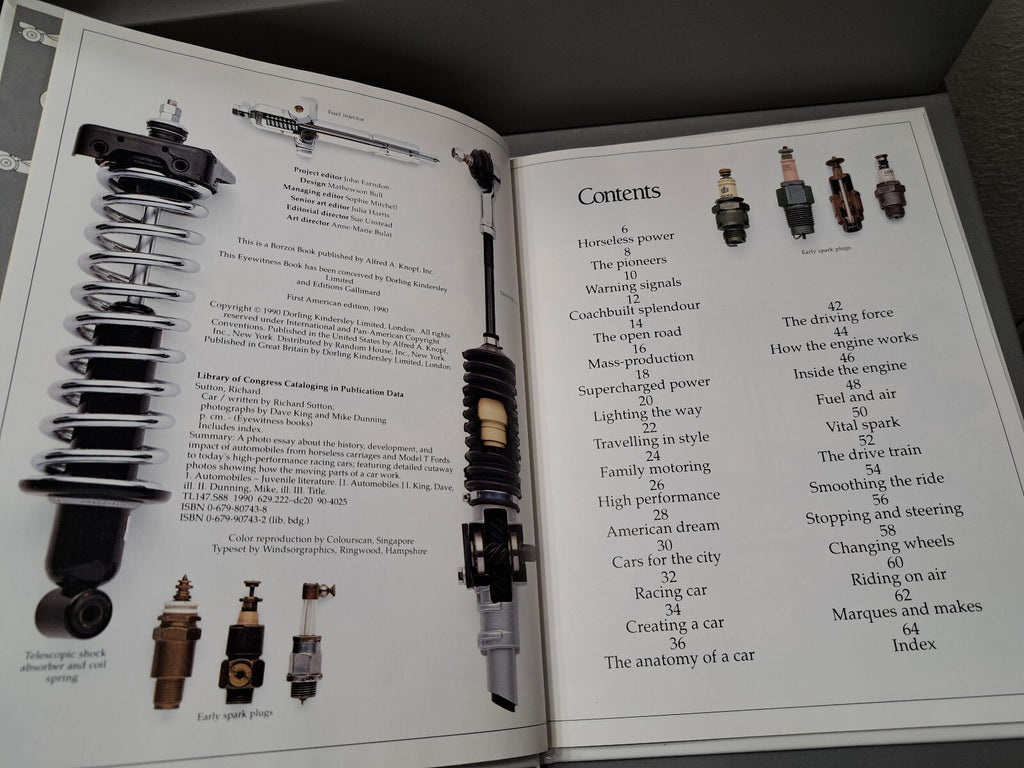 Vintage 1990 first edition of Car by Eyewitness Books