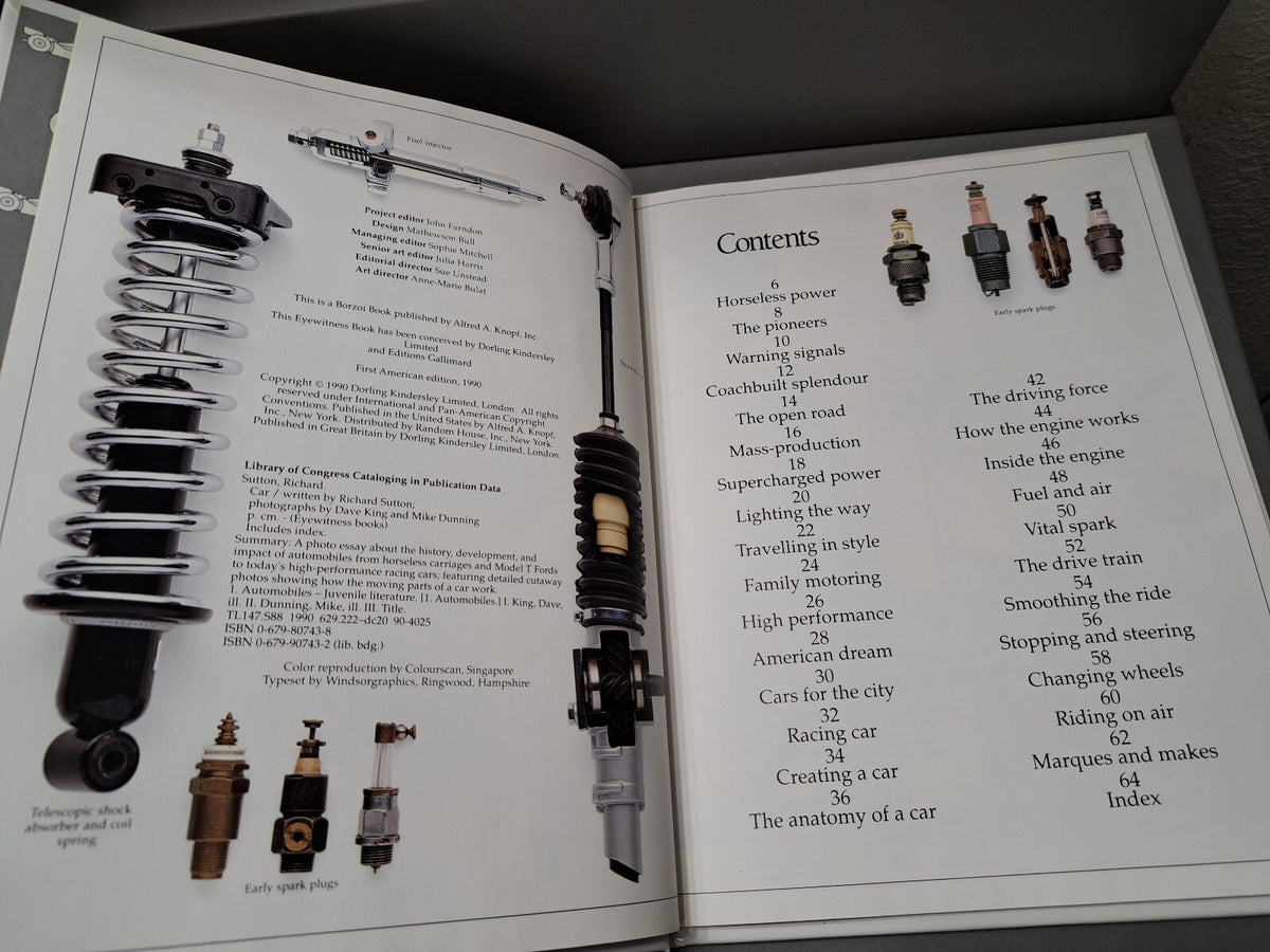 Vintage 1990 first edition of Car by Eyewitness Books