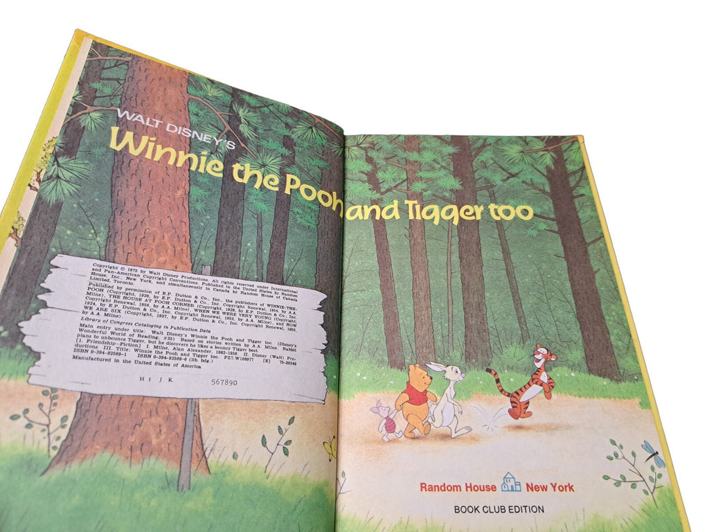 Vintage 1975 Walt Disney's Winnie the Pooh and Tigger too