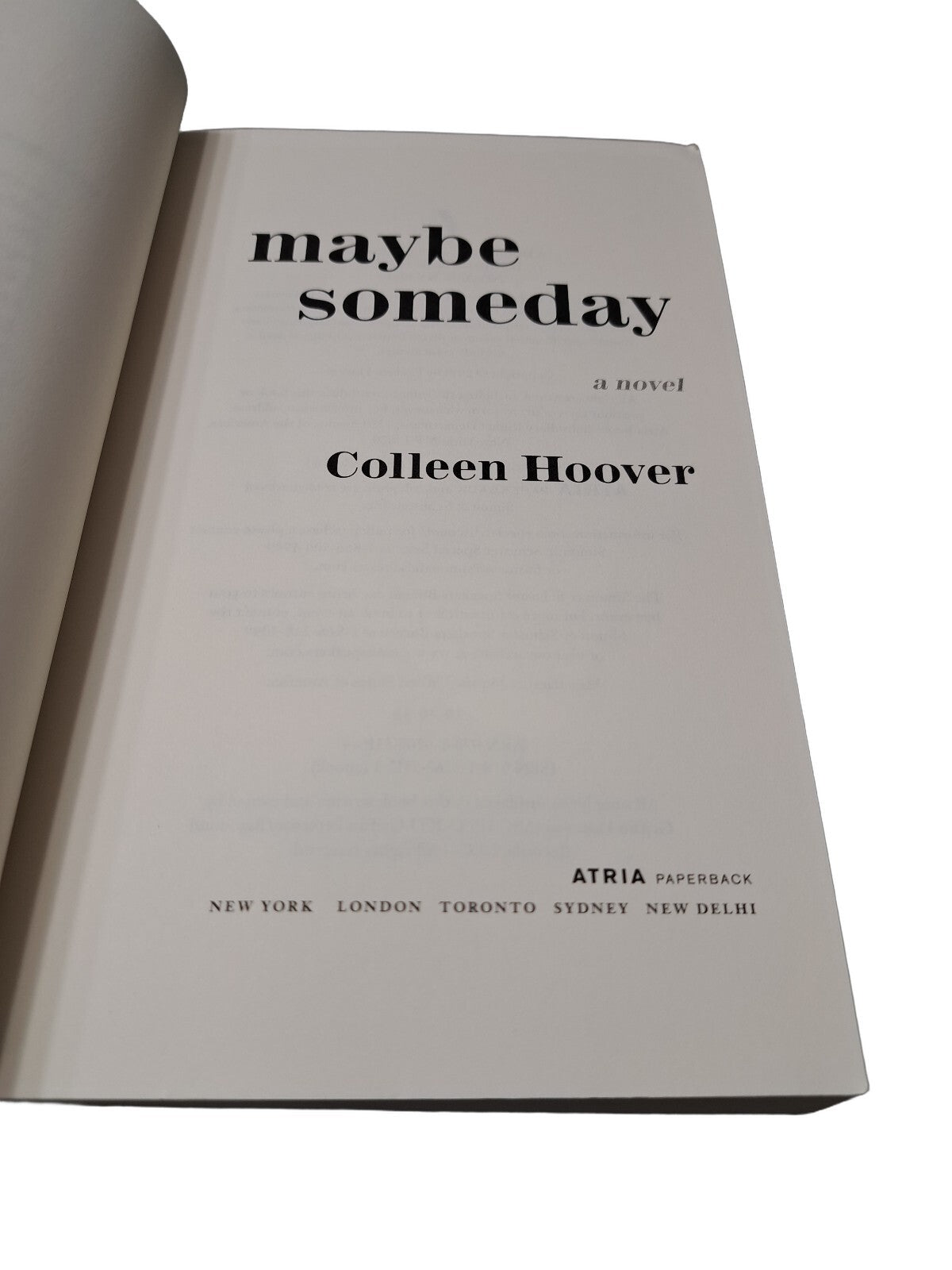 2014 Maybe Someday by Colleen Hoover