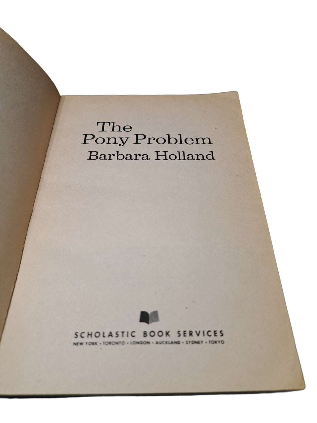 Vintage 1977 The Pony Problem book by Barbara Holland