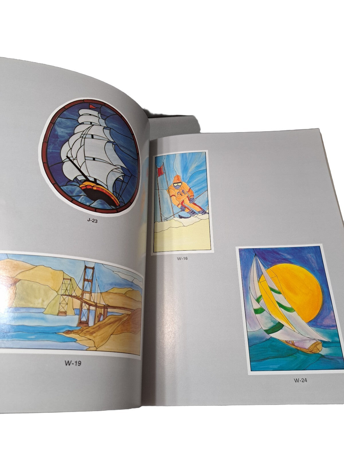 Vintage 1979 Stained Glass Window Patterns in Color