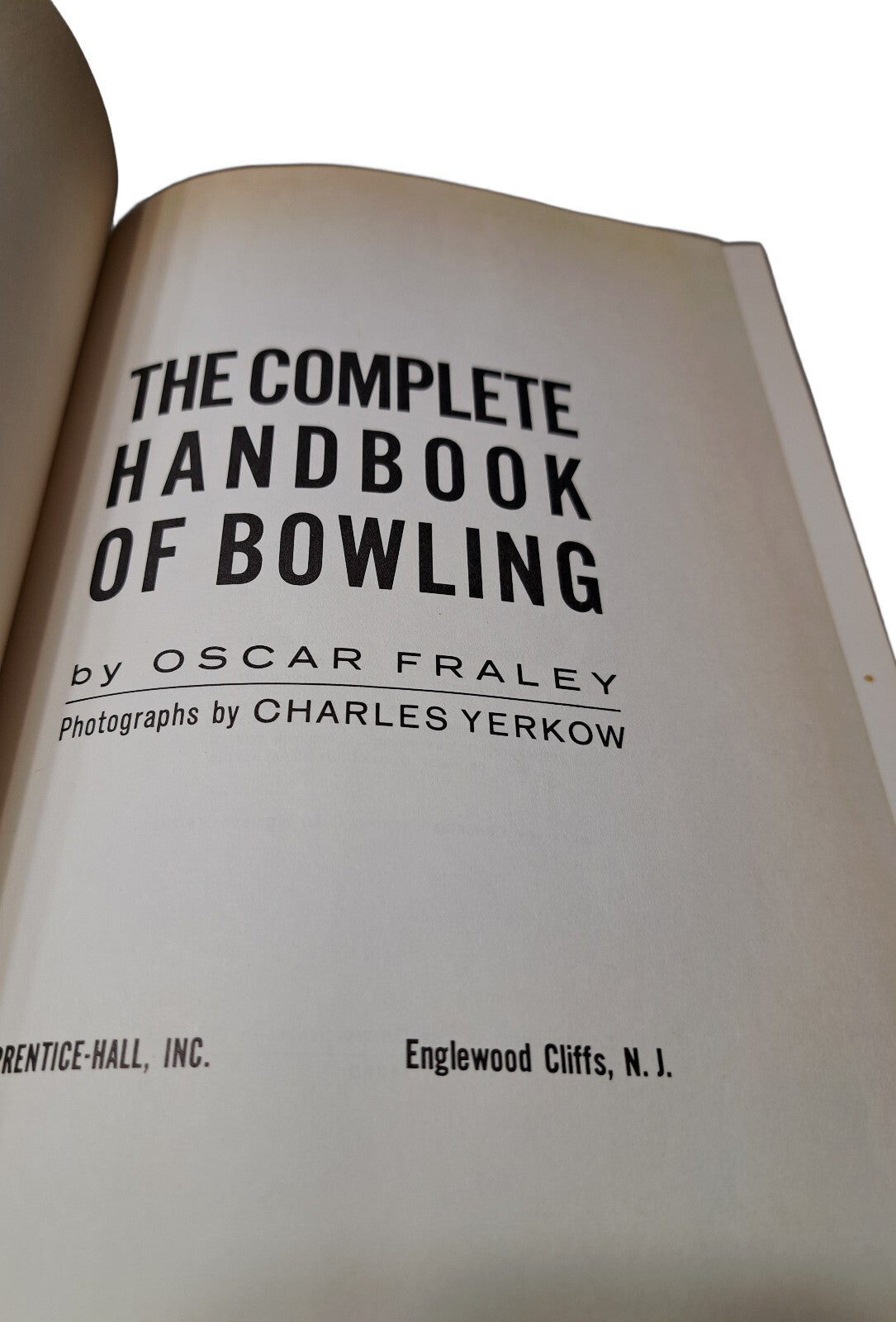 Vintage 1958 The Complete Handbook of Bowling by Oscar Fraley