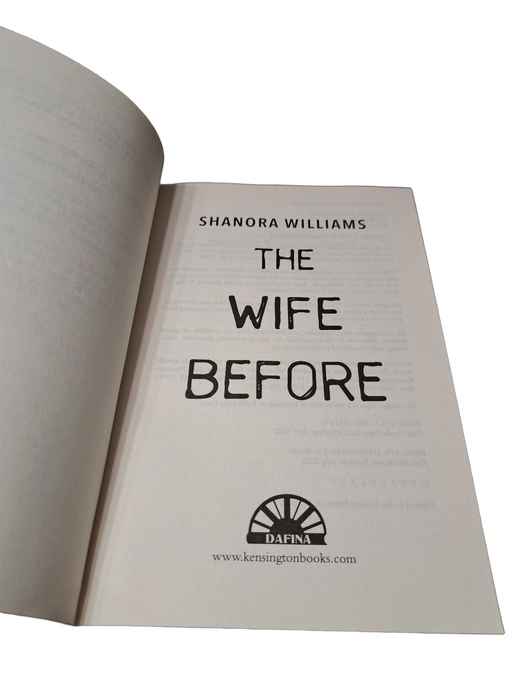 2022 The Wife Before by Shanora Williams