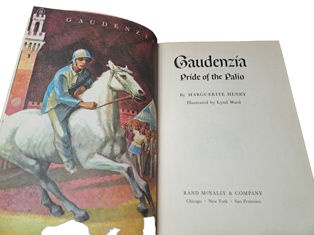 Vintage 1960 Gaudenzia Pride of Palio book by Marguerite Henry