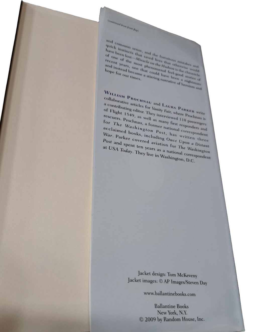 2009 Miracle on the Hudson book by William Prochnau and Laura Parker