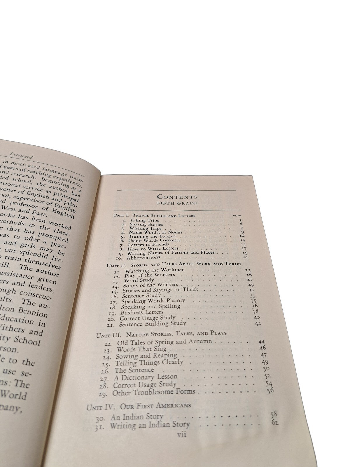 Vintage 1935 Living English: Second Book - Sixth Grade