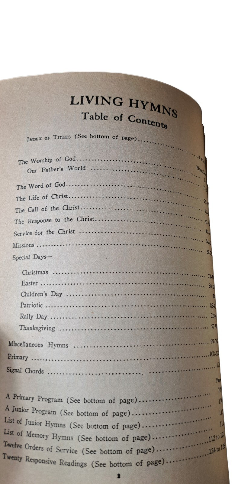 Vintage 1923 Living Hymns: The Small Hymnal book by William Chalmers