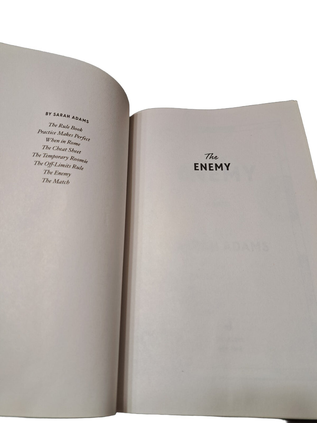 2020 The Enemy by Sarah Adams