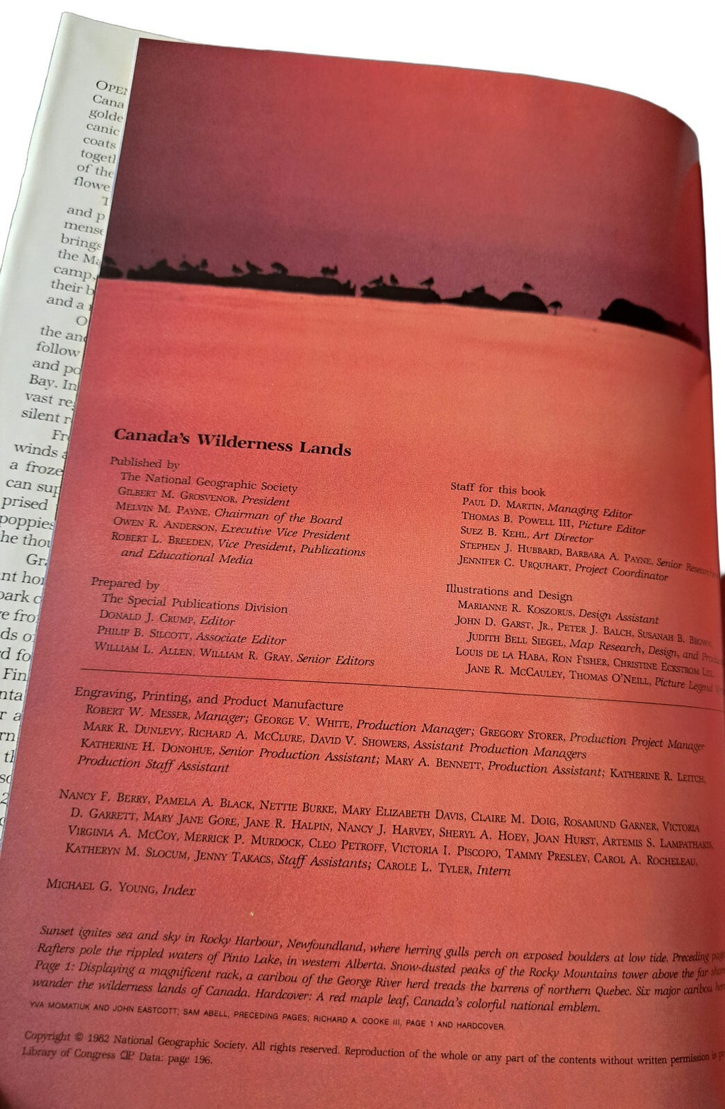 Vintage 1982 Canada's Wilderness Lands by National Geographic