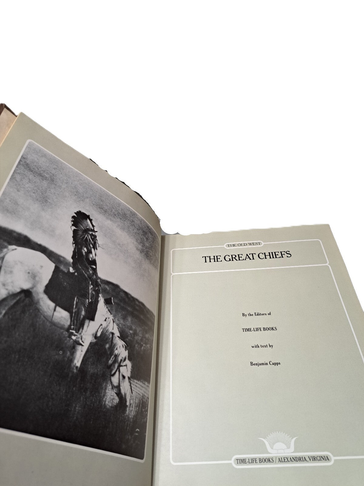 Vintage 1975 The Great Chiefs from Time Life Books The Old West Series
