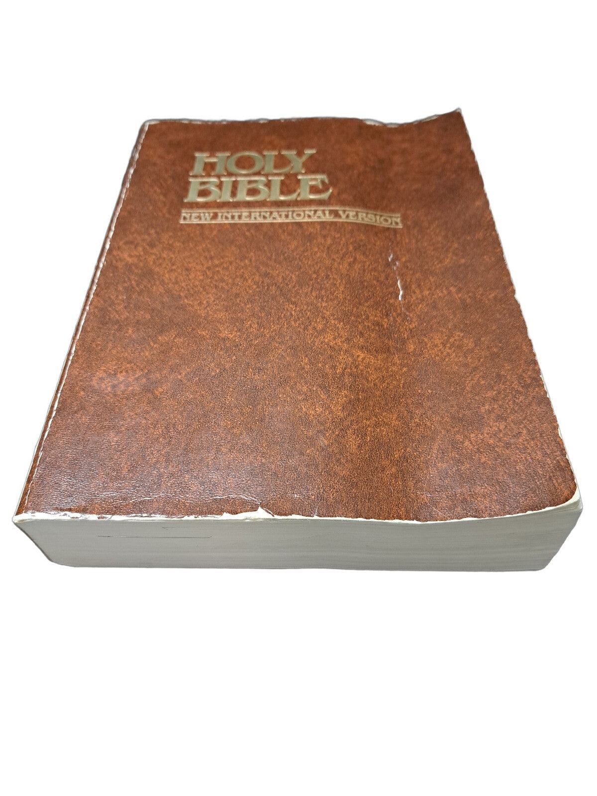 Vintage 1984 edition of The Holy Bible softcover book