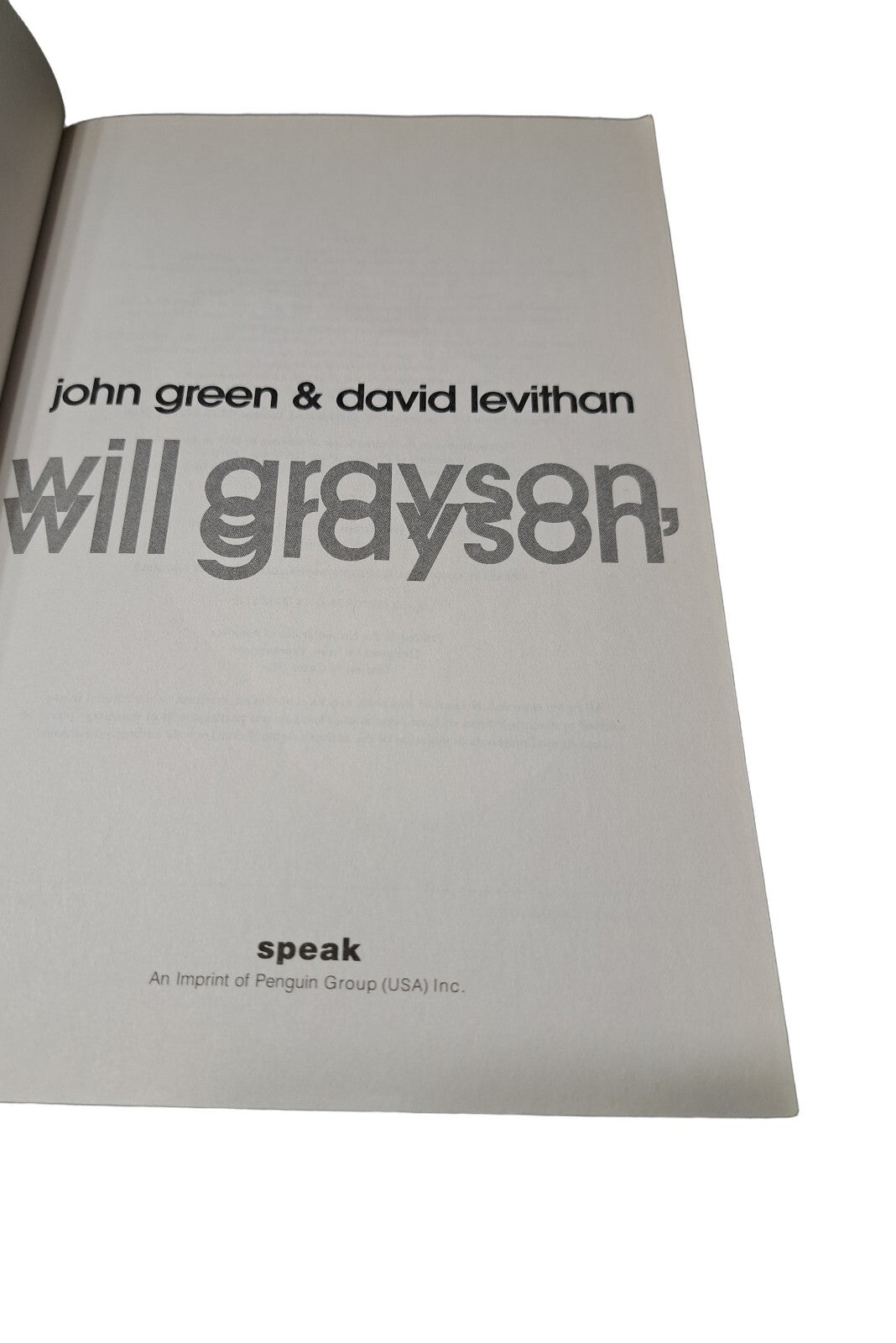 2010 Will Grayson, Will Grayson by John Green and David Levithan