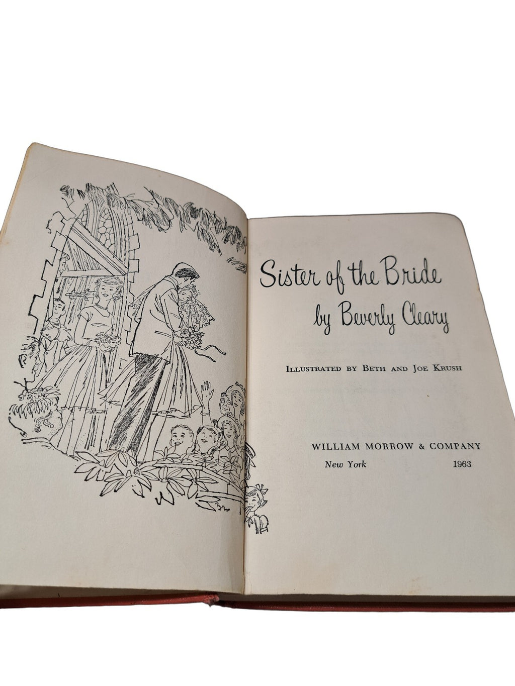 Vintage 1963 Sister of the Bride book by Beverly Cleary