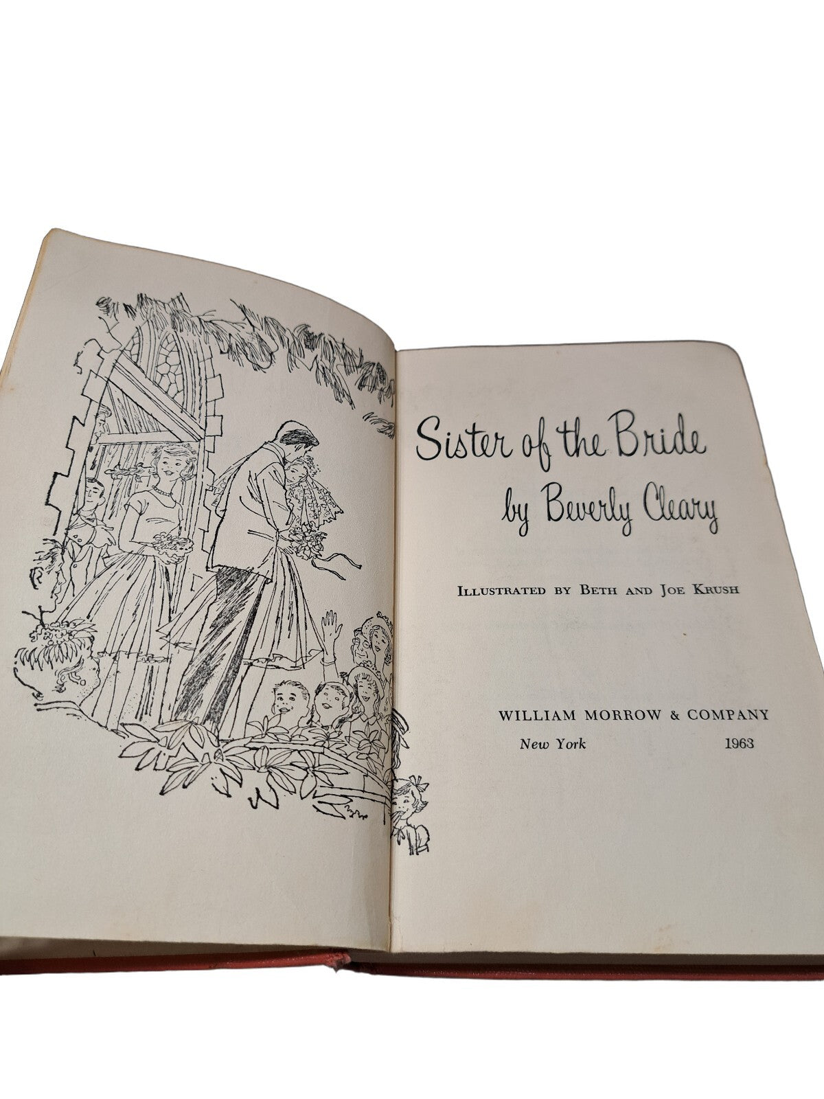 Vintage 1963 Sister of the Bride book by Beverly Cleary