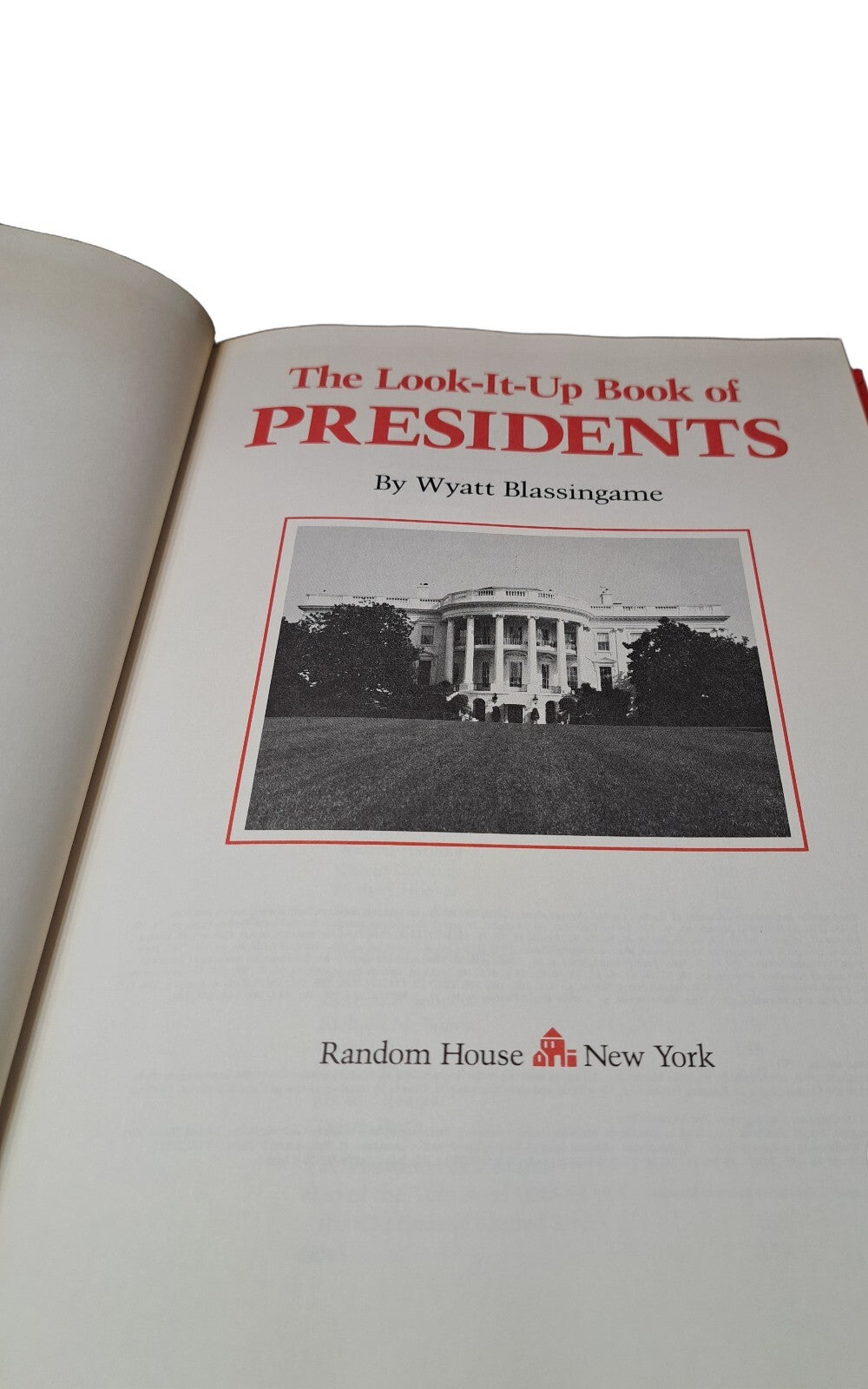 Presidents book by Wyatt Blassingame