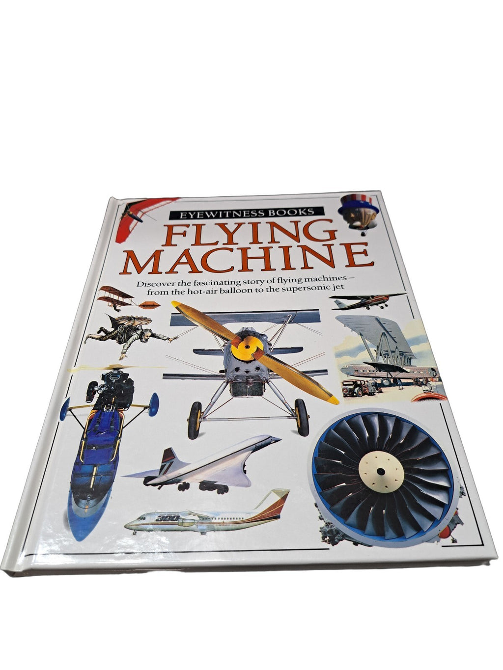 Vintage 1990 first edition of Flying Machine by Eyewitness Books