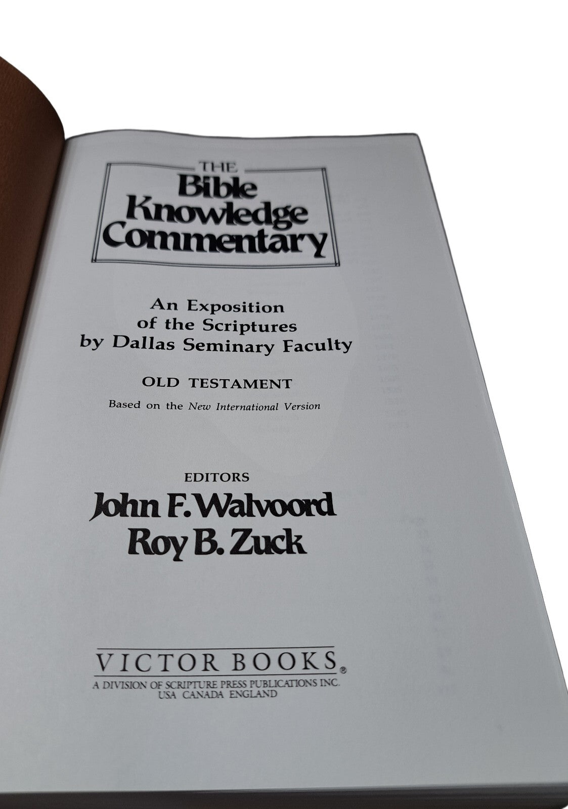 Vintage 1983/1985 The Bible Knowledge Commentary: Old & New Testaments books