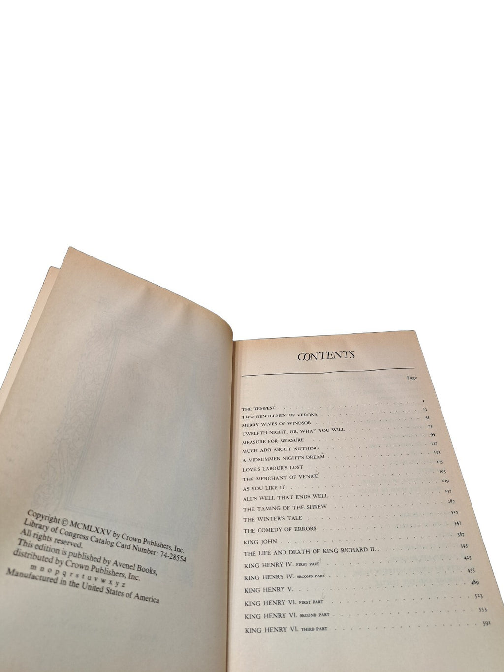 Vintage The Complete Works of William Shakespeare