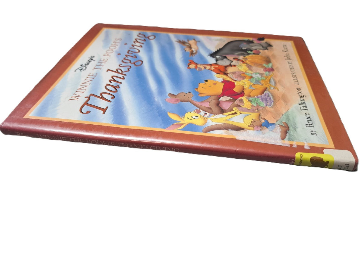 1995 first edition of Walt Disney's Winnie The Pooh's Thanksgiving book by Bruce Talkington