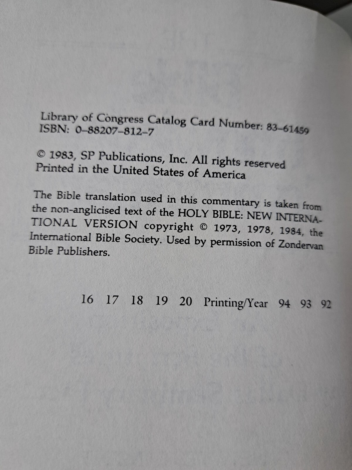 Vintage 1983/1985 The Bible Knowledge Commentary: Old & New Testaments books