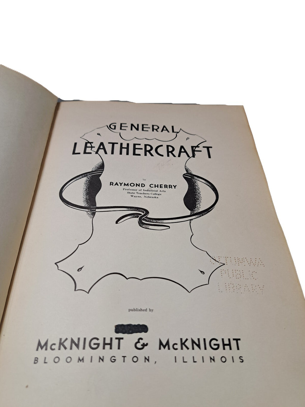 Vintage 1940 General Leathercraft book by Raymond Cherry
