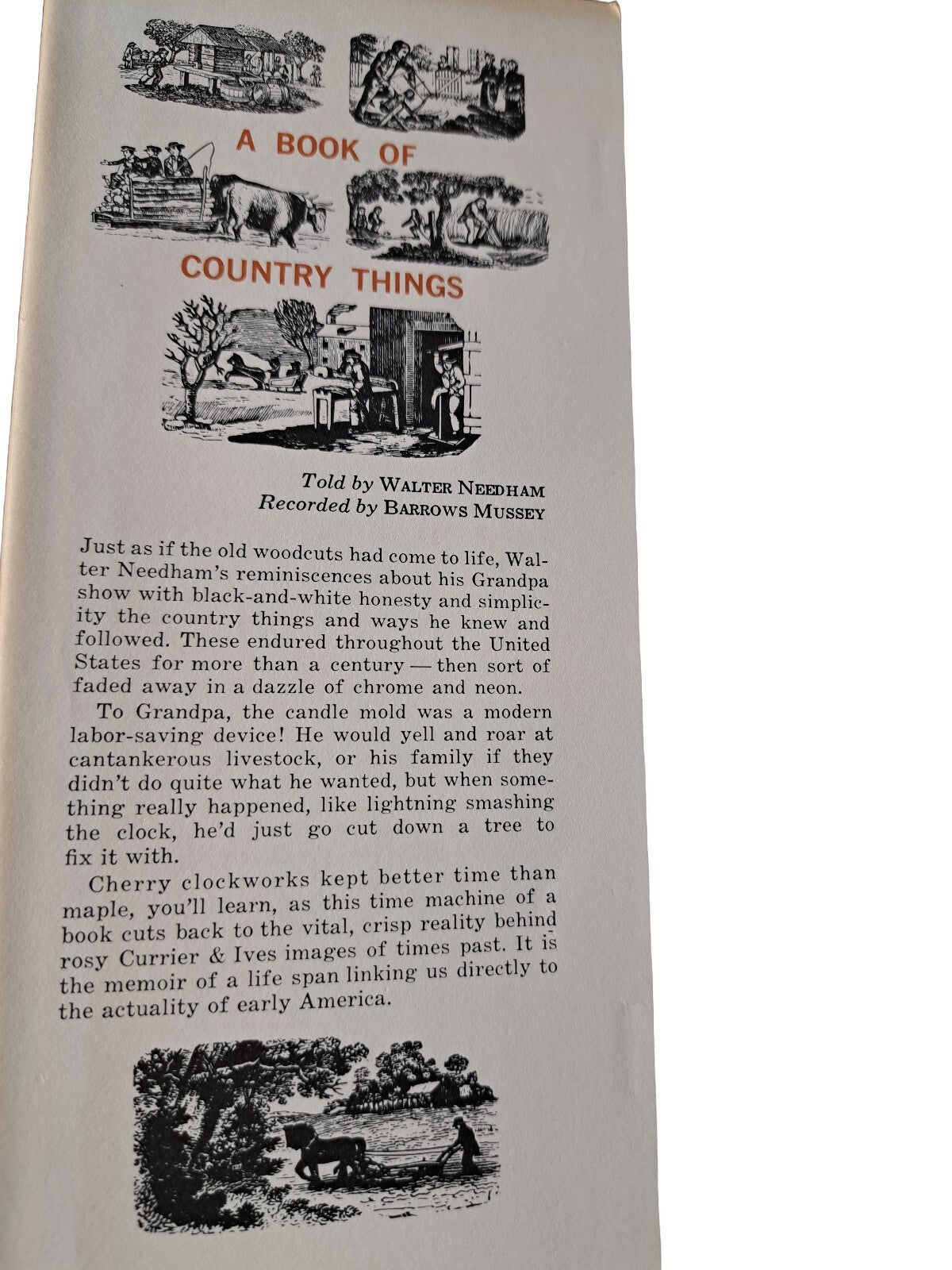 Vintage 1965 A Book of Country Things