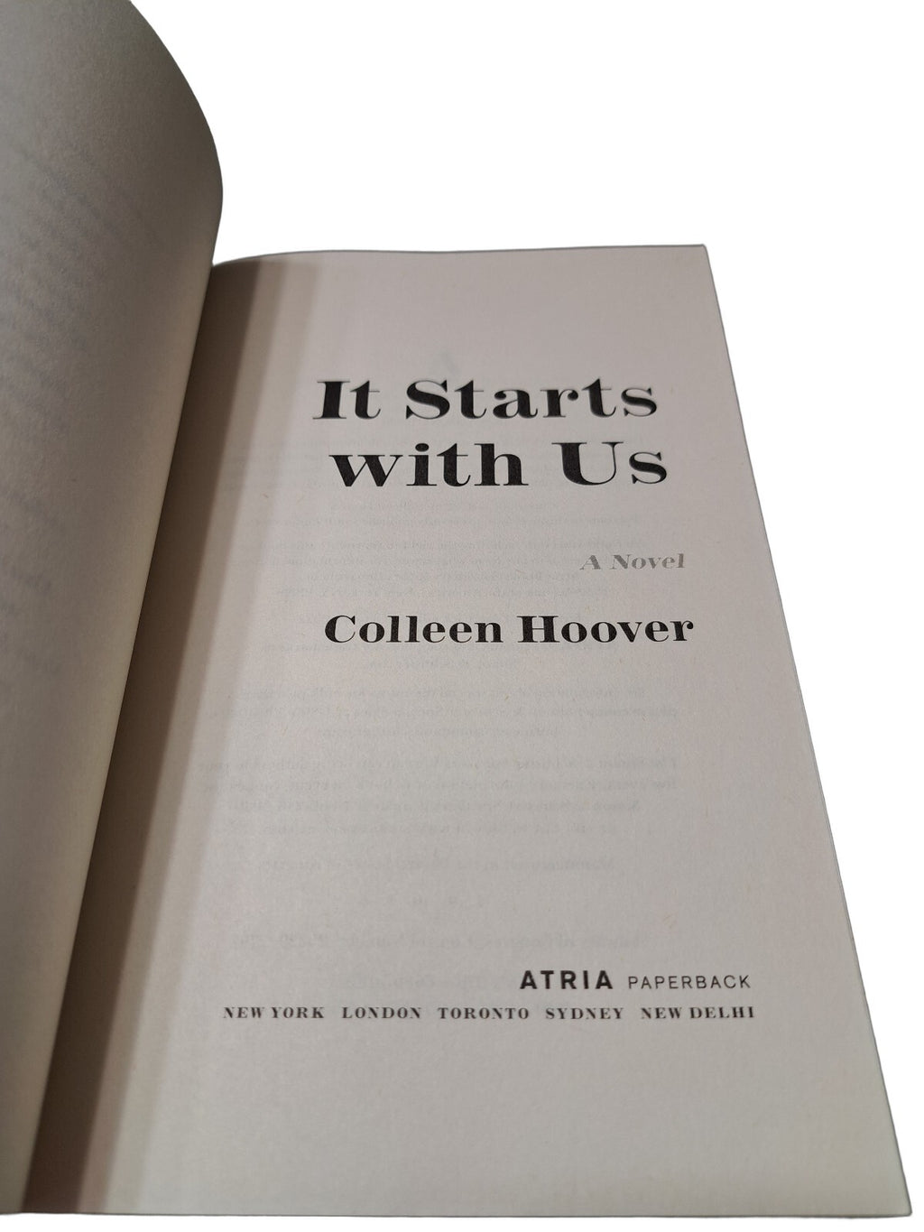 2022 It Starts With Us by Colleen Hoover