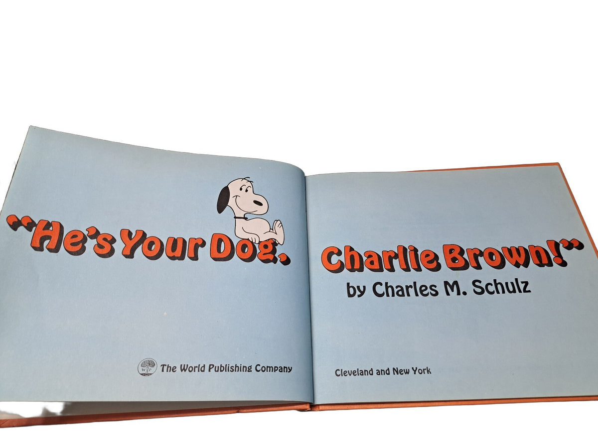 Vintage 1968 first edition of He's Your Dog, Charlie Brown!