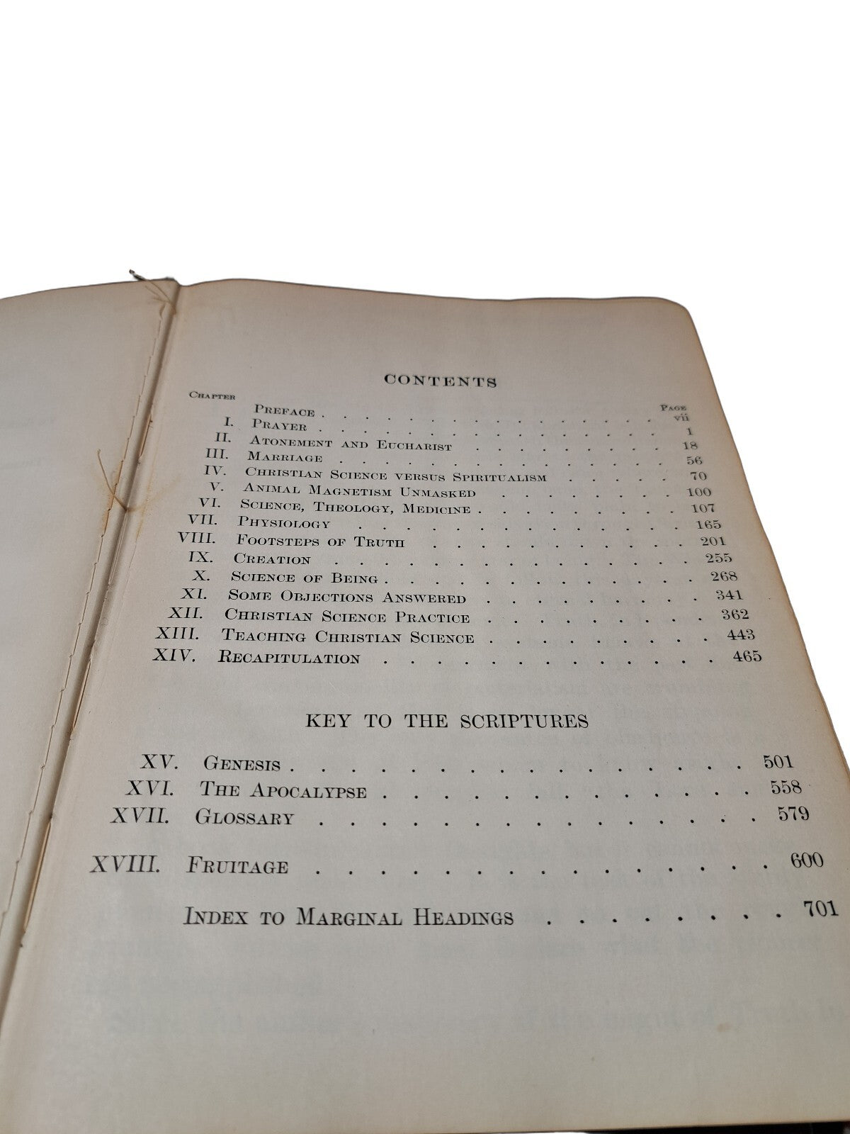 Vintage 1934 Science & Health with Key to the Scriptures book by Mary Baker Eddy
