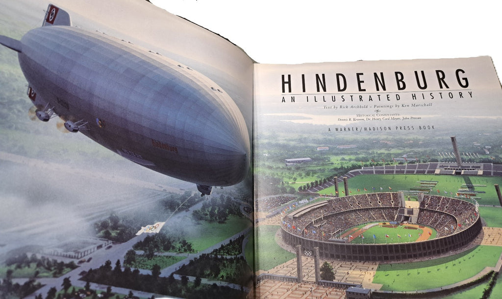 Vintage 1994 Hindenburg: An Illustrated History book by Rick Archbold