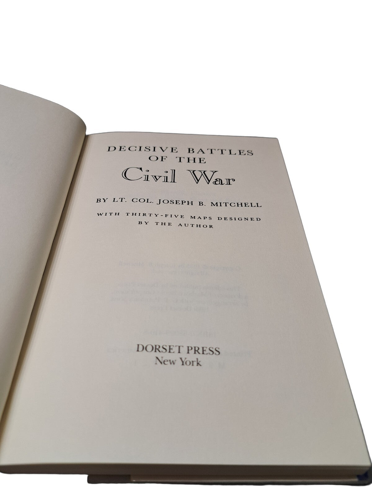 Vintage 1955 Decisive Battles of the Civil War book by Lt Col Joseph B Mitchell