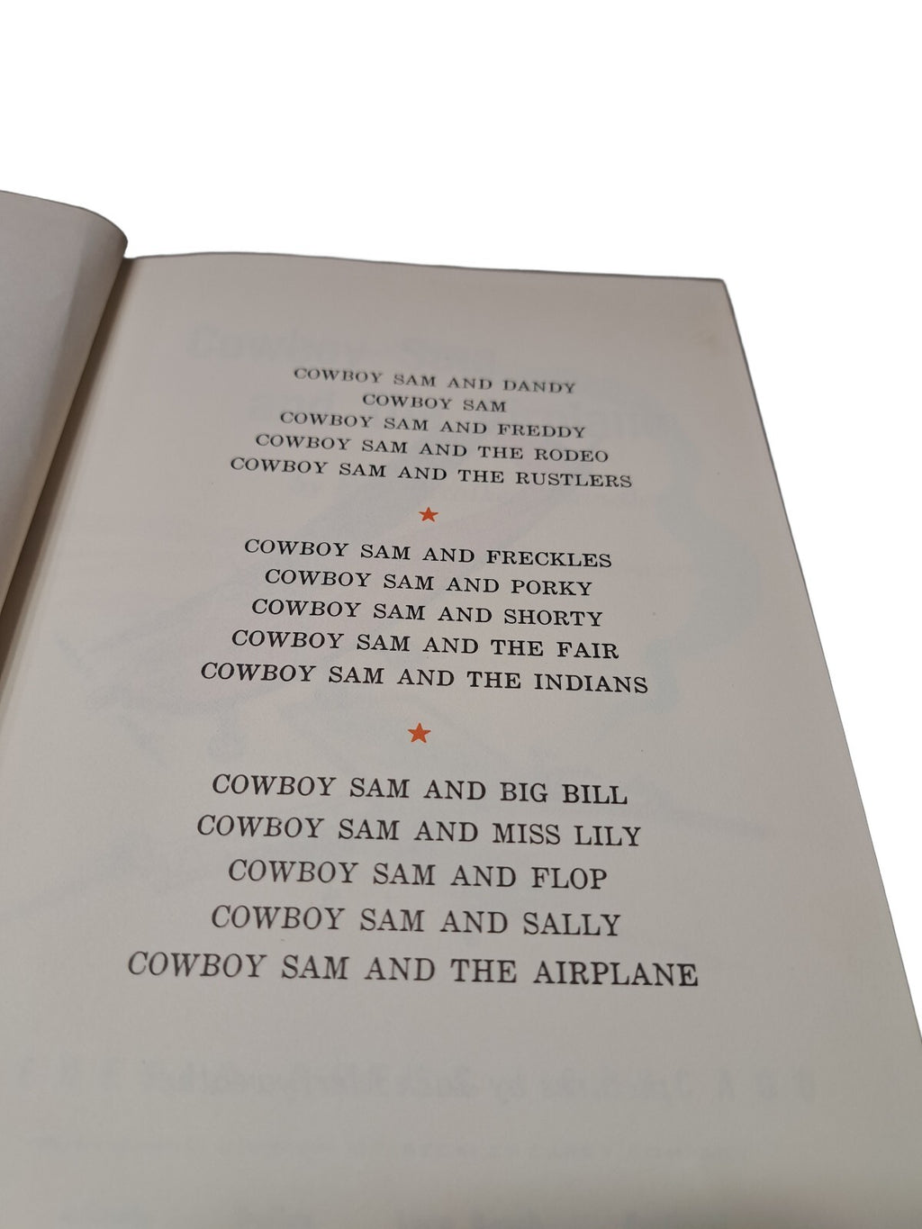 Vintage 1976 Cowboy Sam and the Airplane book by Edna Walker Chandler