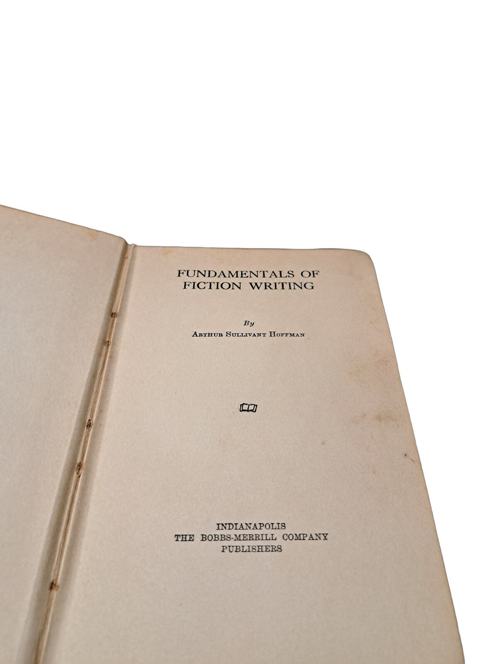 Vintage 1922 Fundamentals of Fiction Writing book by Arthur Sullivant Hoffman