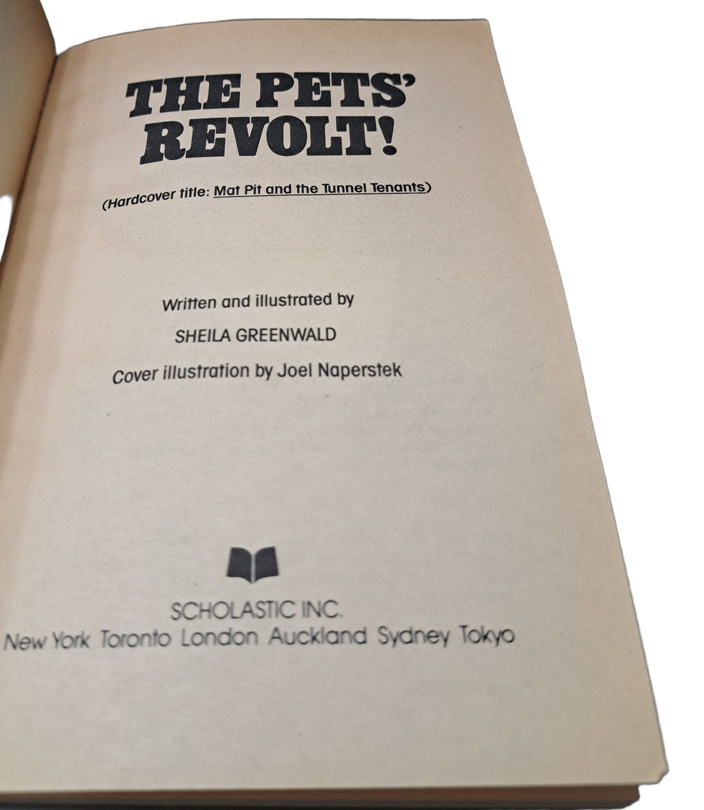Vintage 1972 The Pets' Revolt! by Sheila Greenwald