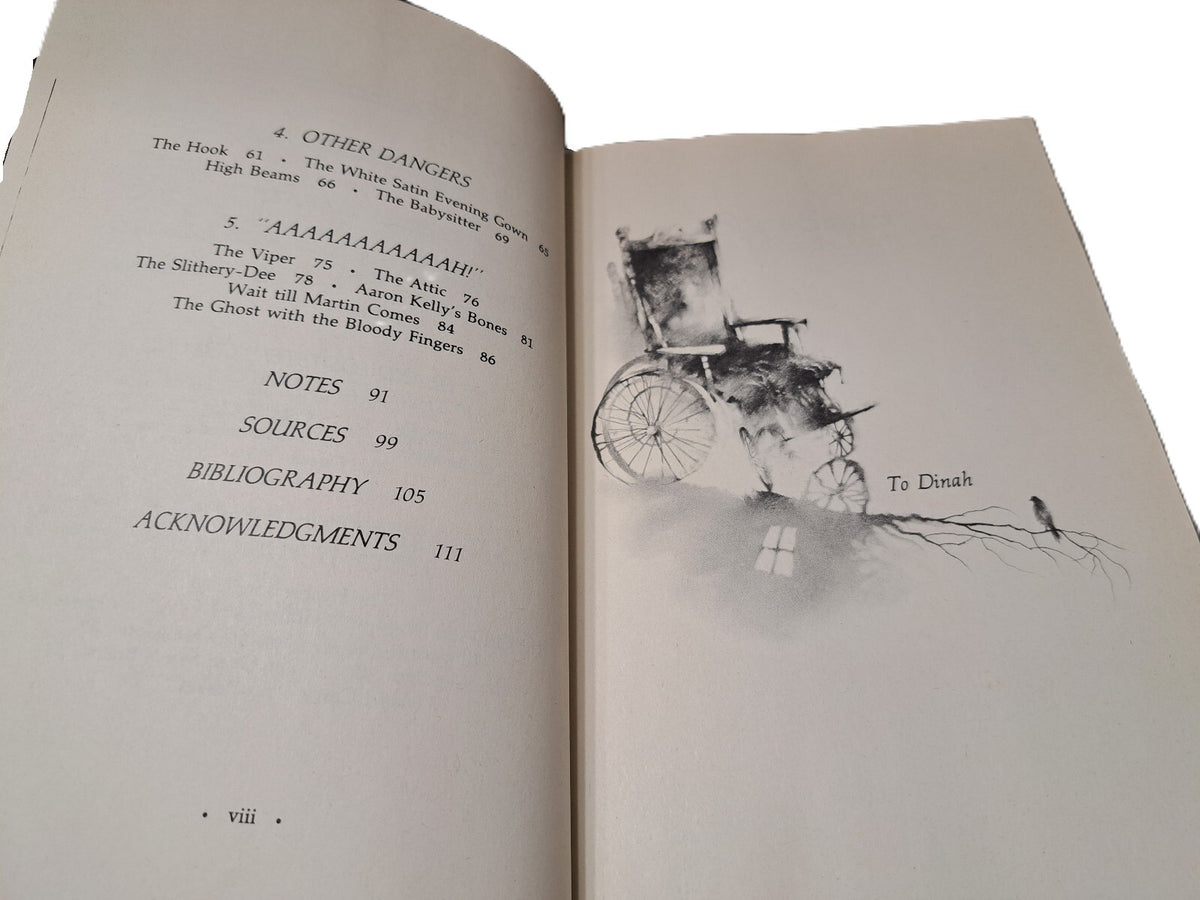 Vintage 1989 Scary Stories to Tell in the Dark book by Alvin Schwartz