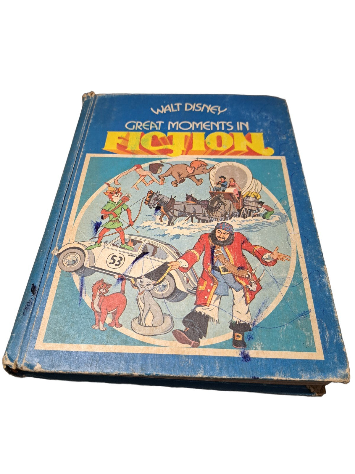 Vintage 1977 Walt Disney Great Moments In Fiction book