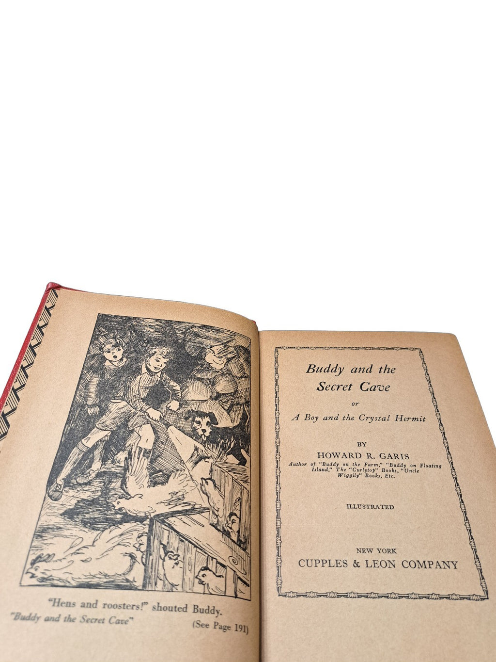 Vintage 1934 Buddy and the Secret Cave book by Howard R Garis