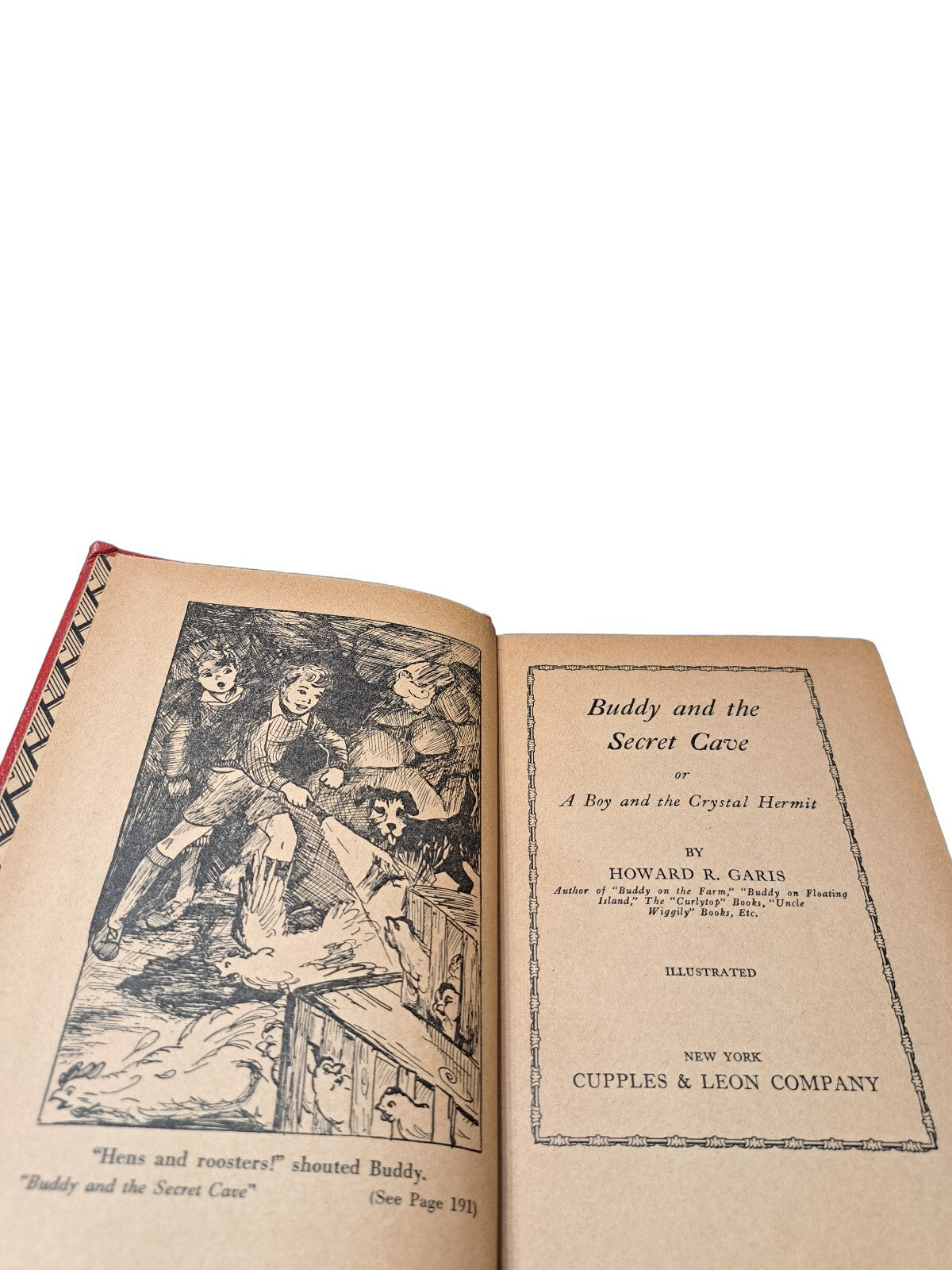 Vintage 1934 Buddy and the Secret Cave book by Howard R Garis