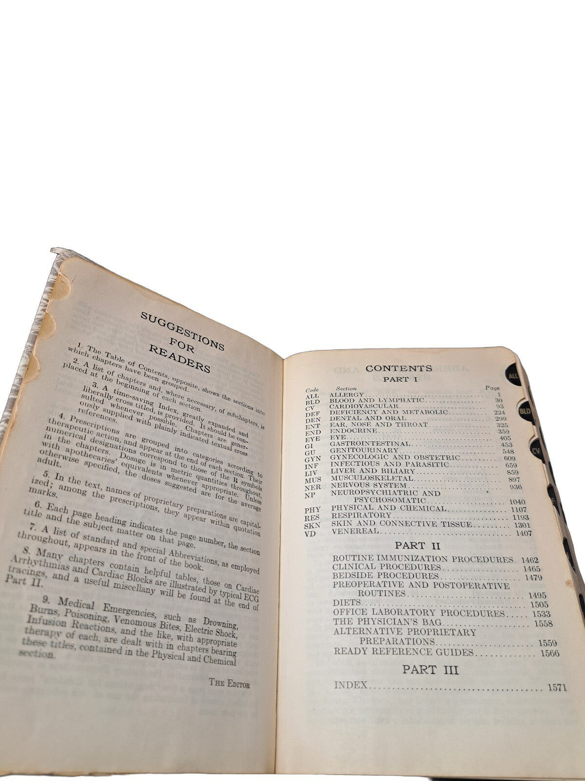 Vintage 1950 The Merck Manual of Diagnosis and Therapy:Ready Reference Physician
