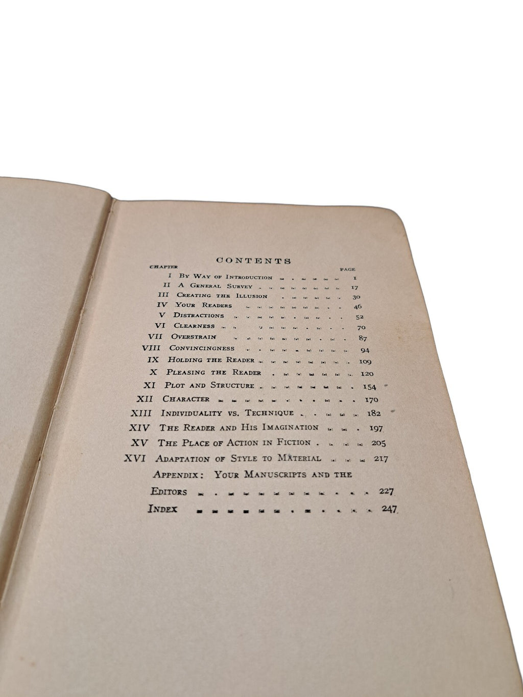 Vintage 1922 Fundamentals of Fiction Writing book by Arthur Sullivant Hoffman