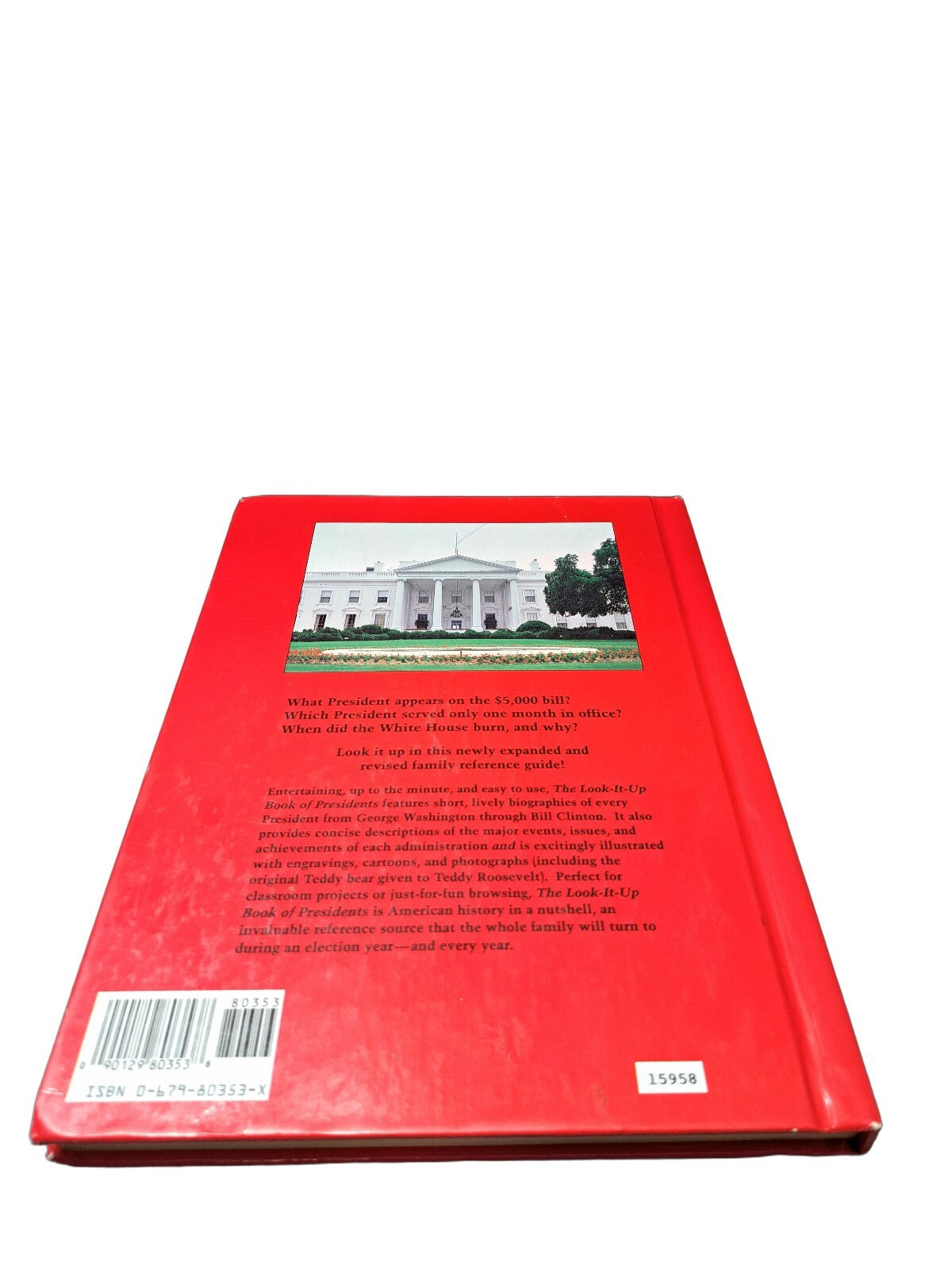 Vintage 1993 The Look-It-Up Book of Presidents book by Wyatt Blassingame