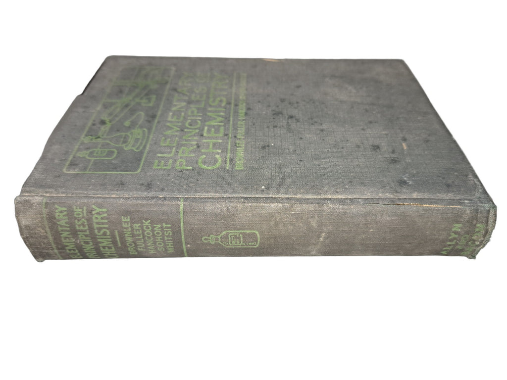 Vintage 1921 Elementary Principles of Chemistry book