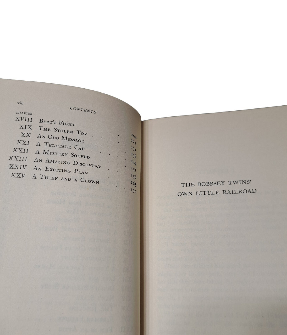 Vintage 1951 first edition of The Bobbsey Twins' Own Little Railroad book by Laura Lee Hope