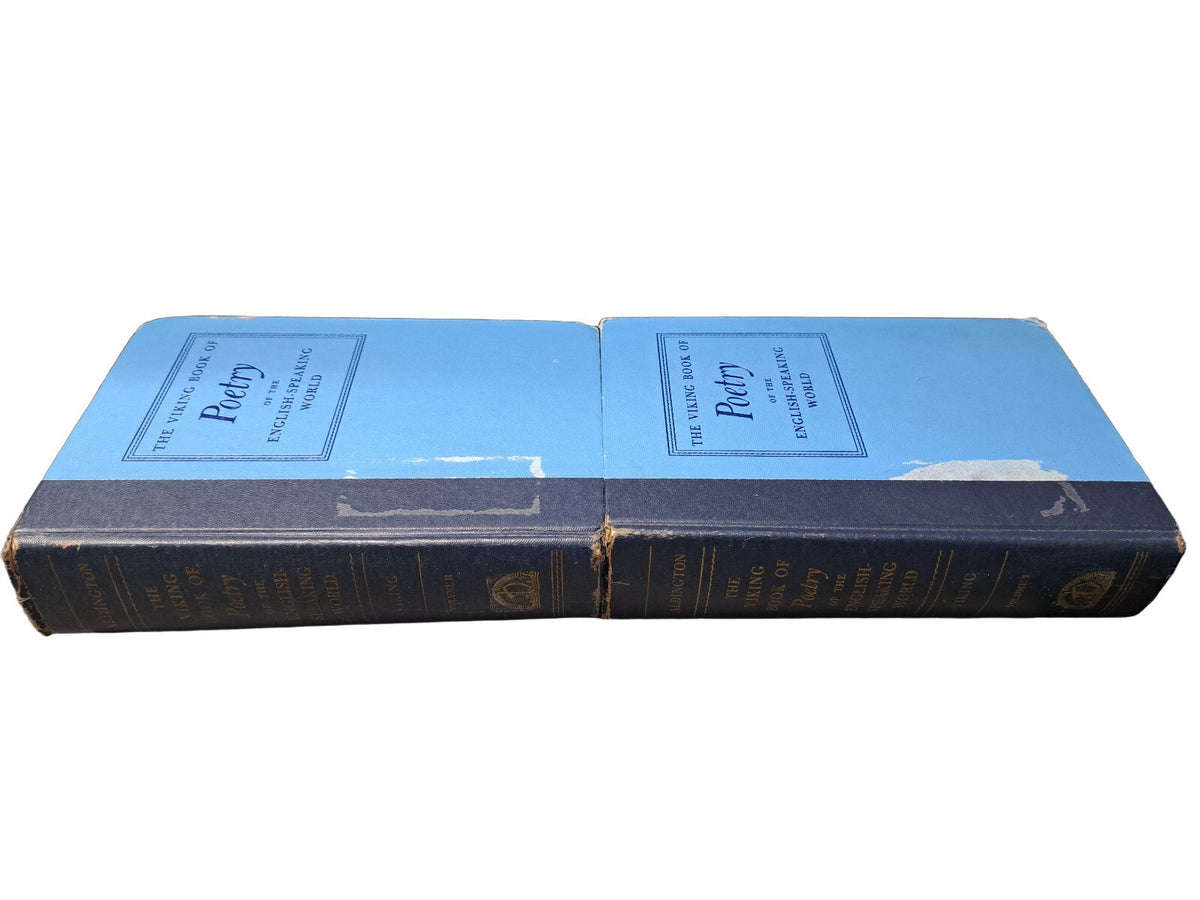 Vintage 1958 The Viking Book of Poetry books 1 & 2