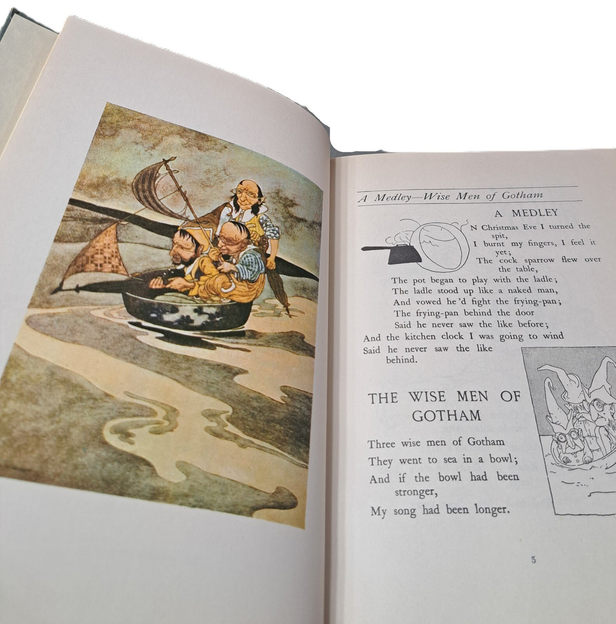 Vintage 1967 A Treasury of Nursery Rhymes / Tom Thumb and Other Favorites
