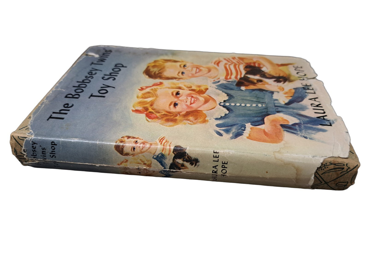 Vintage 1948 first edition of The Bobbsey Twins' Toy Shop book by Laura Lee Hope