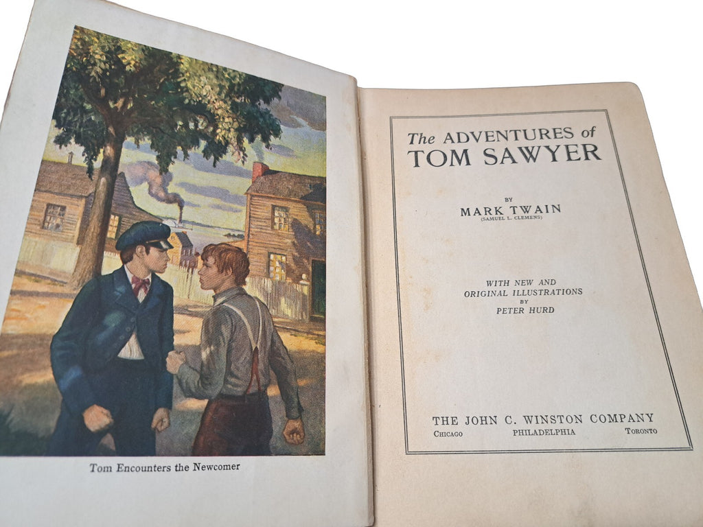 Vintage 1931 The Adventures of Tom Sawyer book by Mark Twain