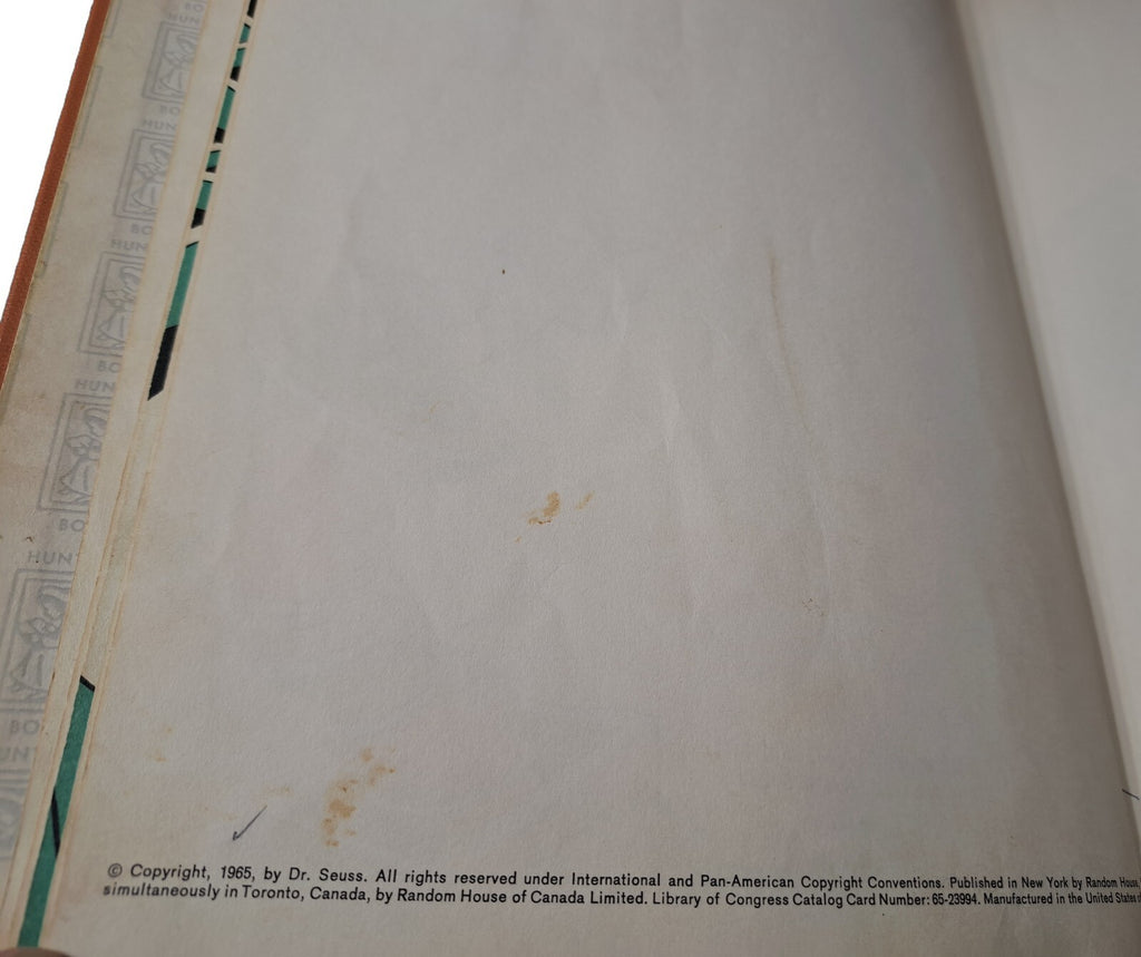 Vintage 1965 I Had Trouble in getting to Solla Sollew book by Dr Seuss